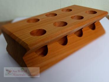 Preview: Set mit 7 Chakra-Stäben und Holzständer - quintESSENCE Edelsteinwasser-CHAKRA-Stab